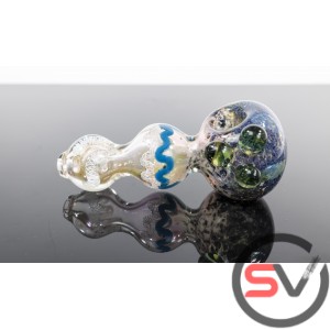 VOILET FLOWER HAND PIPE 4.5inch